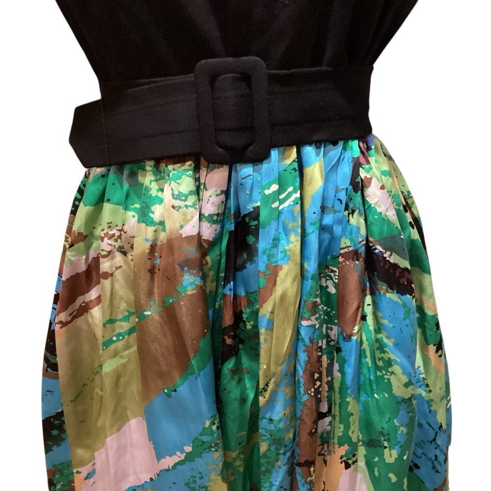 Taylor Silk Belted Dress size 10 - Picture 2 of 12